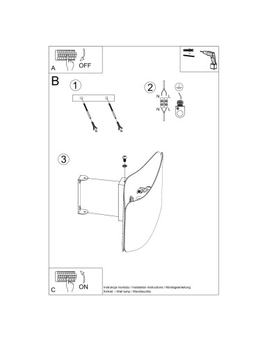 Kinkiet TILA 40 biały