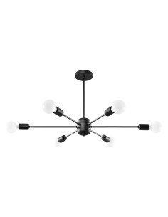 Żyrandol LANGO 6 czarny