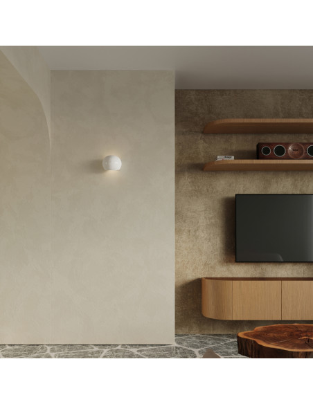 Kinkiet lakierowany GLOBE biały połysk