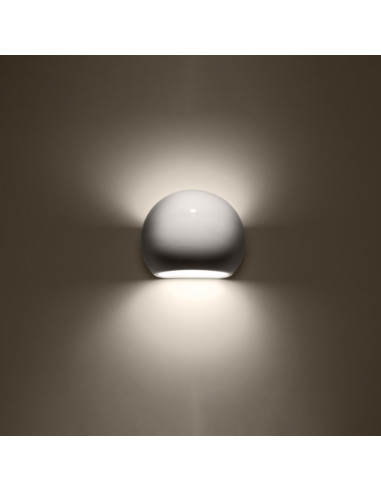 Kinkiet lakierowany GLOBE biały połysk