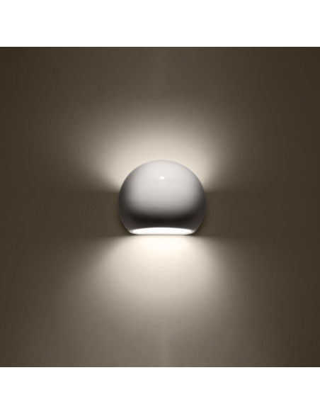 Kinkiet lakierowany GLOBE biały połysk