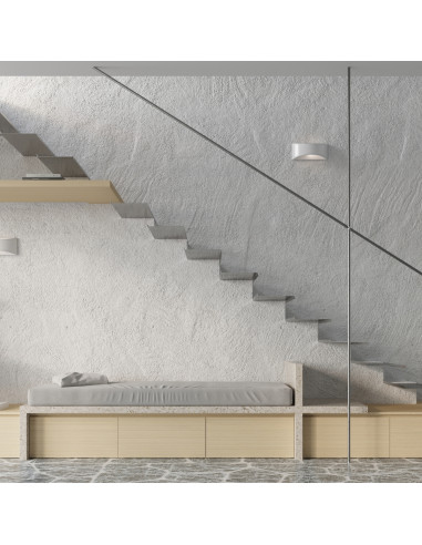 Kinkiet lakierowany VIXEN biały połysk