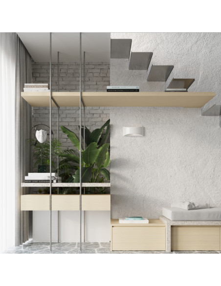 Kinkiet lakierowany VIXEN biały połysk