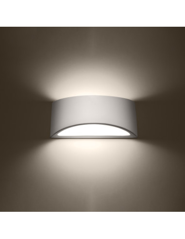 Kinkiet lakierowany VIXEN biały połysk