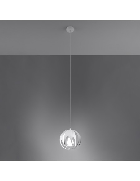 Lampa wisząca TULOS 1 biała