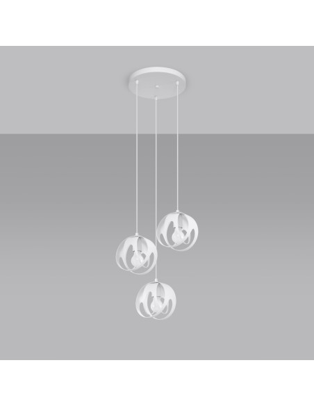 Lampa wisząca TULOS 3P biała