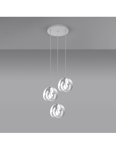 Lampa wisząca TULOS 3P biała