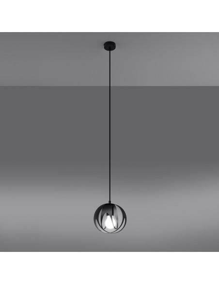 Lampa wisząca TULOS 1 czarna