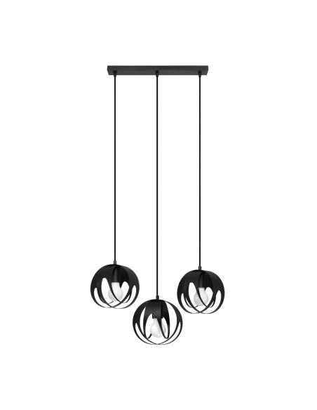 Lampa wisząca TULOS 3L czarna