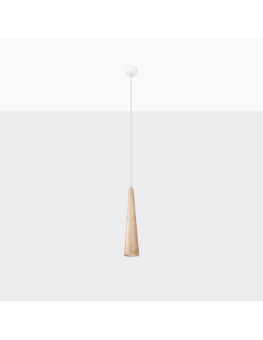 Lampa wisząca SULA 1 naturalne drewno
