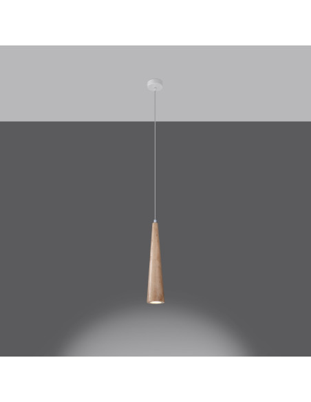 Lampa wisząca SULA 1 naturalne drewno