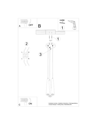 Lampa wisząca SULA 3P naturalne drewno