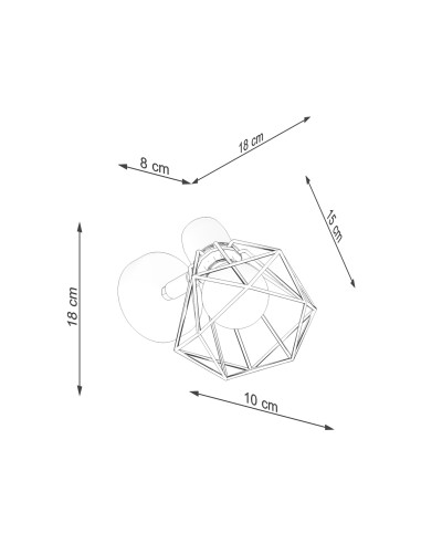 Kinkiet ARTEMIS 1 czarny