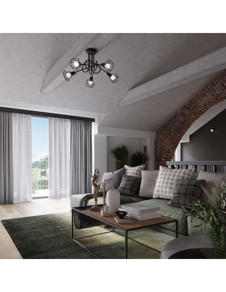 Plafon ARTEMIS 3 czarny