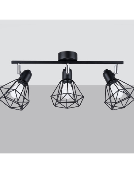 Plafon ARTEMIS 3 czarny