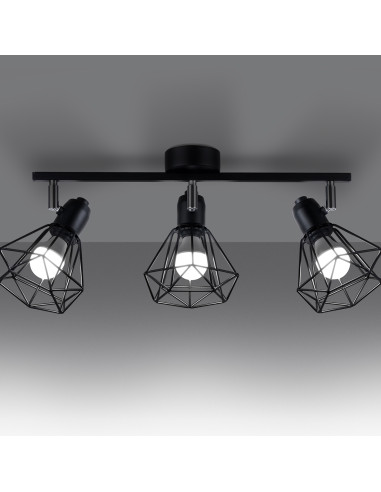 Plafon ARTEMIS 3 czarny