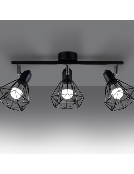 Plafon ARTEMIS 3 czarny