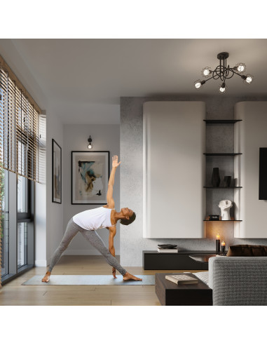 Żyrandol BELUCI 5S czarny