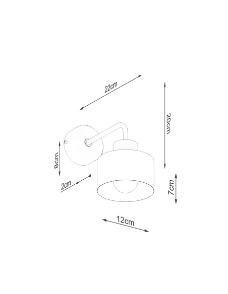 Kinkiet SAVAR 1 czarny
