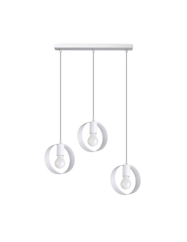 Lampa wisząca TITRAN 3 biała