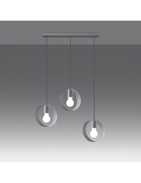 Lampa wisząca TITRAN 3 biała