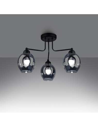 Żyrandol FILLAN 3 czarny