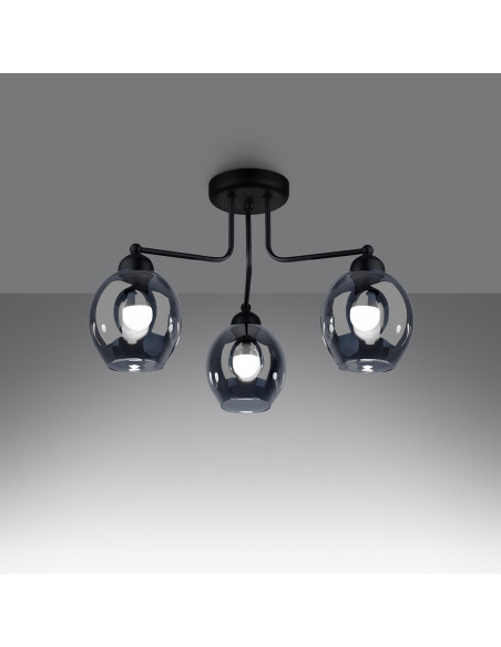 Żyrandol FILLAN 3 czarny