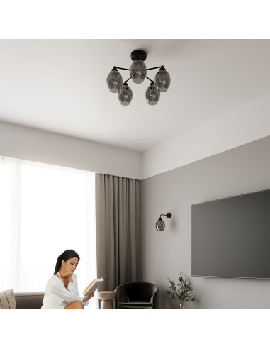 Żyrandol FILLAN 5 czarny