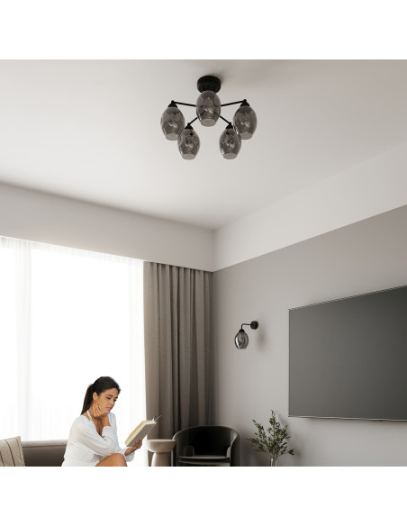 Żyrandol FILLAN 5 czarny