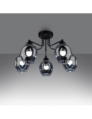 Żyrandol FILLAN 5 czarny