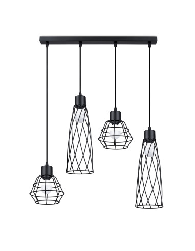 Lampa wisząca SUBA 4L czarna