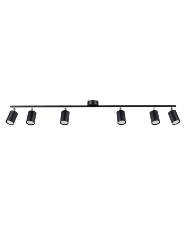 Plafon LEMMI 6L czarny