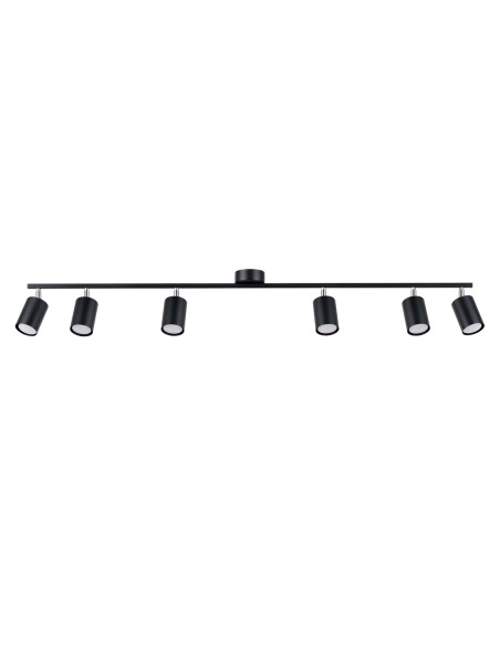 Plafon LEMMI 6L czarny