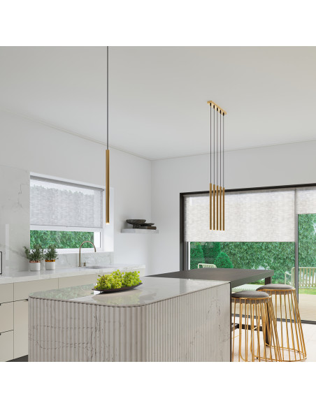 Lampa wisząca PASTELO 3P złota