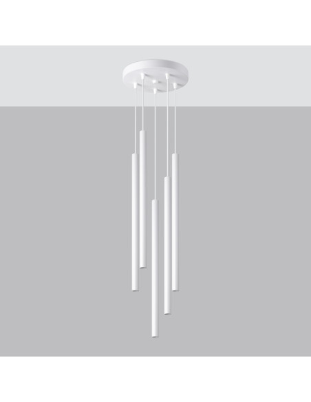 Lampa wisząca PASTELO 5P biała
