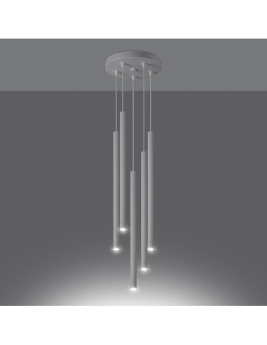 Lampa wisząca PASTELO 5P biała