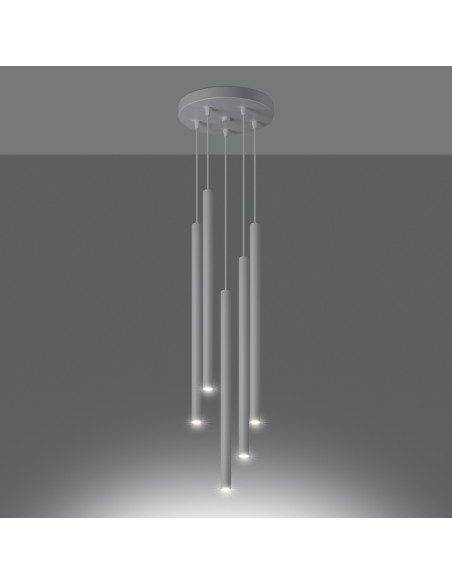 Lampa wisząca PASTELO 5P biała
