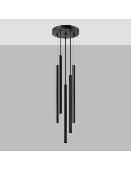 Lampa wisząca PASTELO 5P czarna