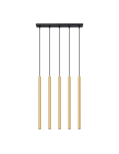 Lampa Wisząca PASTELO 5L złoty połysk