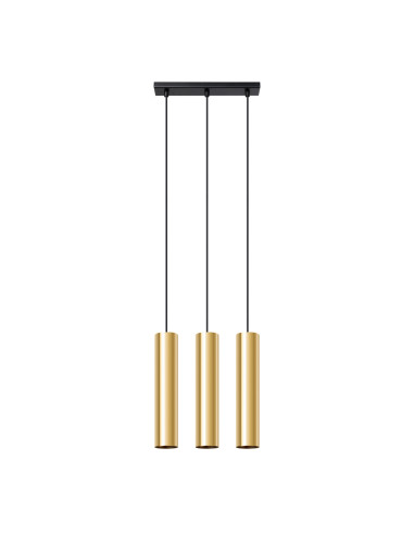 Lampa Wisząca LAGOS 3 złoty połysk