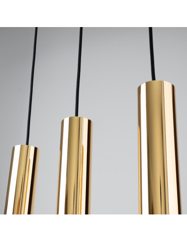 Lampa Wisząca LAGOS 3 złoty połysk