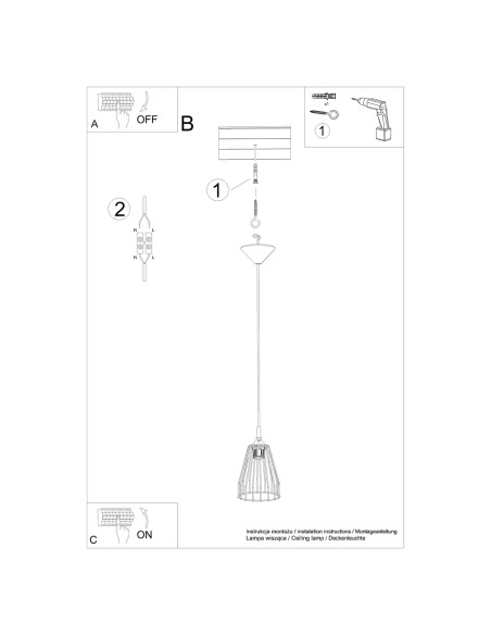 Lampa wisząca LEYO