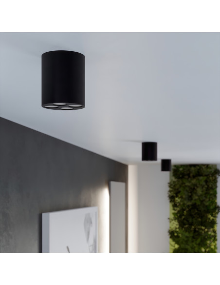 Plafon ZOE czarny LED