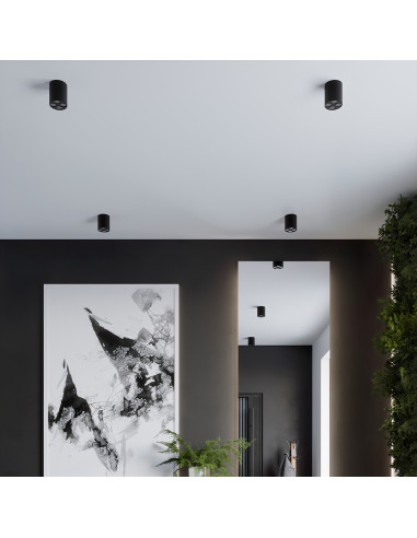 Plafon ZOE czarny LED