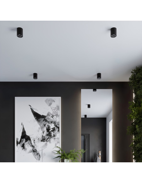 Plafon ZOE czarny LED