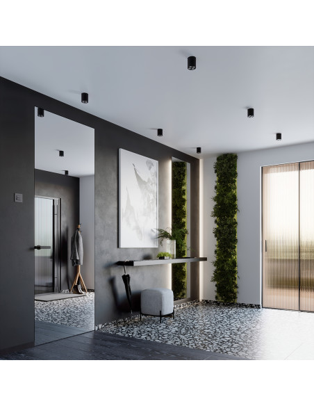 Plafon ZOE czarny LED