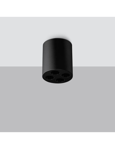 Plafon ZOE czarny LED
