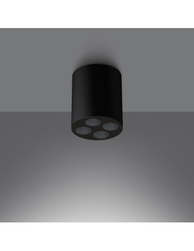 Plafon ZOE czarny LED