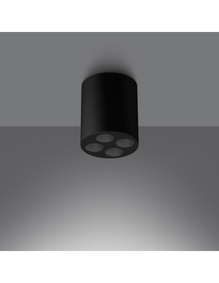 Plafon ZOE czarny LED