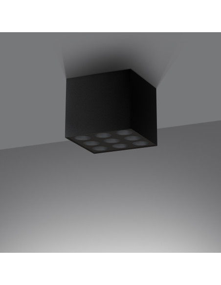 Plafon OZZY czarny LED